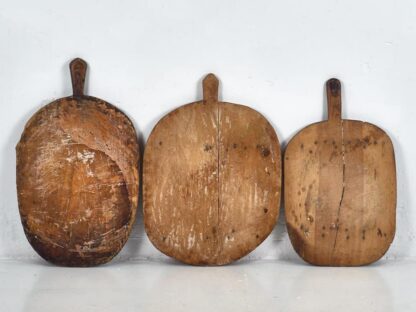 Conjunto de tablas de cortar antiguas ovaladas (c.1920). Conjunto de 3 piezas #4