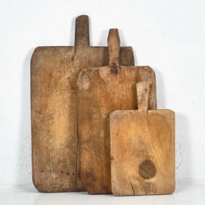 Conjunto de tablas de cortar antiguas rectangulares (c.1920). Conjunto de 3 piezas #8