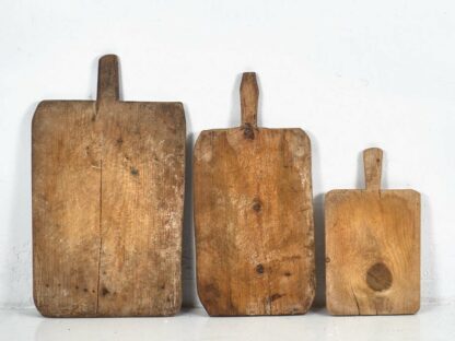 Conjunto de tablas de cortar antiguas rectangulares (c.1920). Conjunto de 3 piezas #8