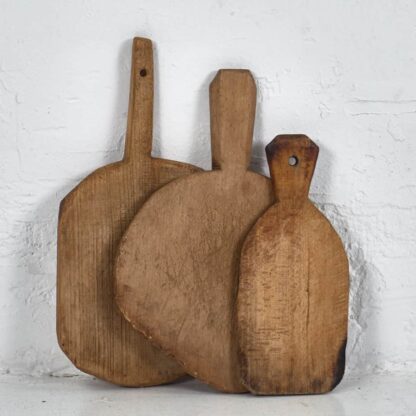 Conjunto de tablas de cortar antiguas pequeñas (c.1920). Conjunto de 3 piezas #9