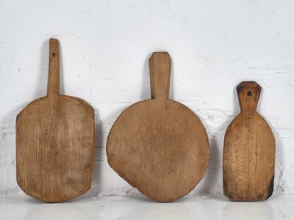 Conjunto de tablas de cortar antiguas pequeñas (c.1920). Conjunto de 3 piezas #9