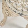 Taburetes metálicos de color blanco (c.1960). Conjunto de 4 piezas