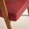 Red Vintage Armchair with Armrests (c.1960) - Image 5
