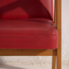 Red Vintage Armchair with Armrests (c.1960) - Image 9