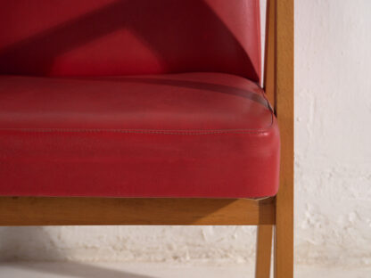 Sillón rojo vintage con reposabrazos (c.1960) - Imagen 9