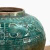 Jarrón chino de cerámica antiguo de color verde esmeralda (c.1820) #5