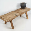 Mesa de centro antigua con patas de madera maciza (Austria, c.1920)