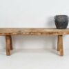 Mesa de centro antigua con patas de madera maciza (Austria, c.1920)