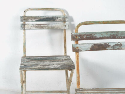 Sillas de exterior plegables (c.1960). Conjunto de 2 piezas
