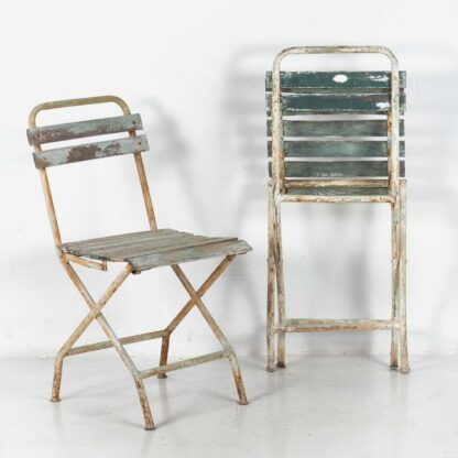 Sillas de exterior plegables (c.1960). Conjunto de 2 piezas