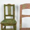 Sillas de comedor de estilo vintage de colores (c.1950). Conjunto de 4 piezas