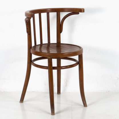 Conjunto de sillas Thonet con reposabrazos antiguas (c.1900). Conjunto de 4 piezas