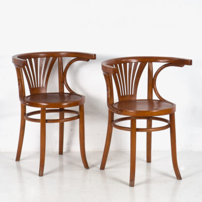 Conjunto de sillas Thonet con reposabrazos antiguas (c.1900). Conjunto de 4 piezas #5