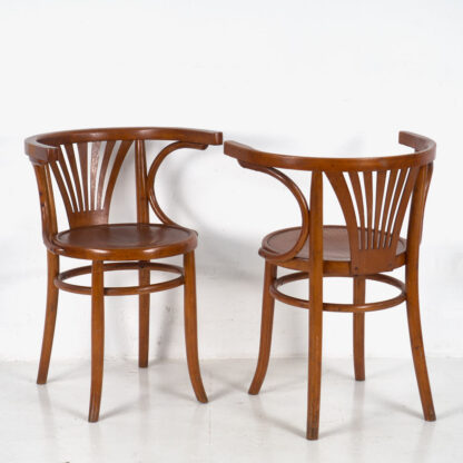 Conjunto de sillas Thonet con reposabrazos antiguas (c.1900). Conjunto de 4 piezas #5