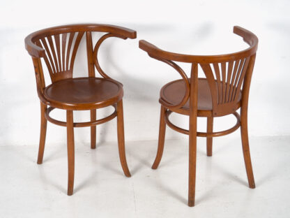 Conjunto de sillas Thonet con reposabrazos antiguas (c.1900). Conjunto de 4 piezas #5