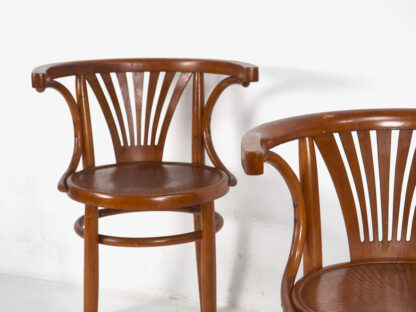 Conjunto de sillas Thonet con reposabrazos antiguas (c.1900). Conjunto de 4 piezas #5