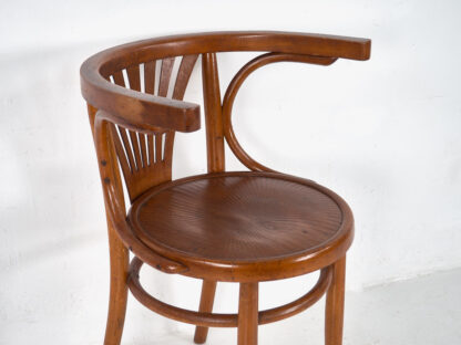 Conjunto de sillas Thonet con reposabrazos antiguas (c.1900). Conjunto de 4 piezas #5