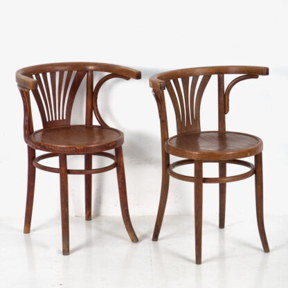 Conjunto de sillas Thonet con reposabrazos antiguas (c.1900). Conjunto de 4 piezas #5