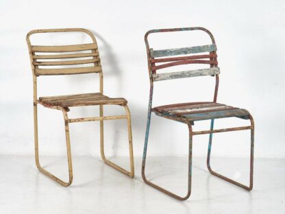 Sillas de jardín antiguas (c.1900). Conjunto de 4 piezas #5