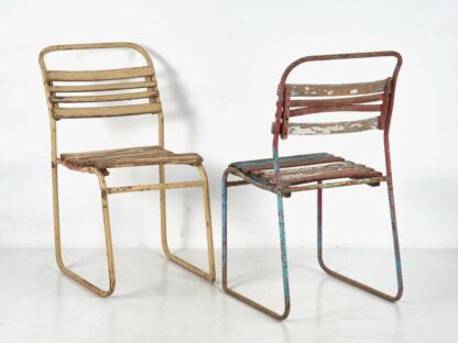 Sillas de jardín antiguas (c.1900). Conjunto de 4 piezas #5