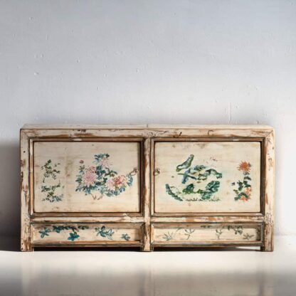 Aparador blanco antiguo de madera maciza (c.1920)