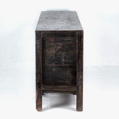 Aparador alto antiguo de madera maciza (c.1920)