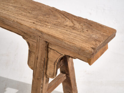 Banco antiguo de madera de estilo asiático (c.1870)