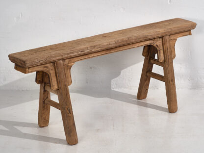 Banco antiguo de madera de estilo asiático (c.1870)