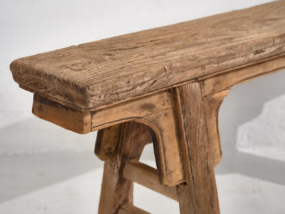 Banco antiguo de madera de estilo asiático (c.1870)