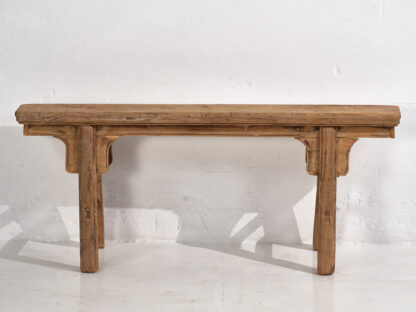 Banco antiguo de madera de estilo asiático (c.1870)