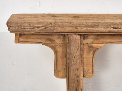 Banco antiguo de madera de estilo asiático (c.1870)