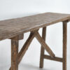 Mesa consola antigua para recibidor de madera maciza (c.1920)