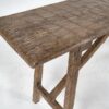 Mesa consola antigua para recibidor de madera maciza (c.1920)