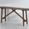 Mesa consola antigua para recibidor de madera maciza (c.1920)