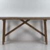 Mesa consola antigua para recibidor de madera maciza (c.1920)