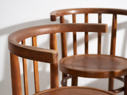 Thonet antique chairs with armrests (c.1900).
Set of 4 pieces #16