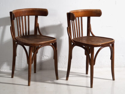 Antique Thonet bistro chairs (c.1900). Set of 4 pieces #8