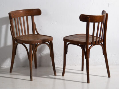 Anciennes chaises de bistrot Thonet (vers 1900). Ensemble de 4 pièces #8