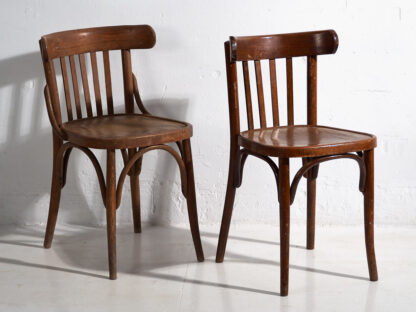 Anciennes chaises de bistrot Thonet (vers 1900). Ensemble de 4 pièces #8