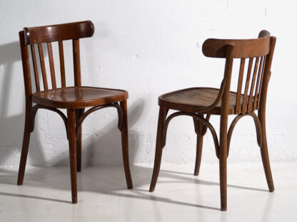 Anciennes chaises de bistrot Thonet (vers 1900). Ensemble de 4 pièces #8