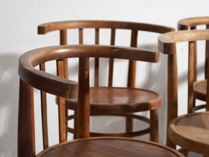 Sillas para comedor Thonet antiguas (c.1900). Conjunto de 6 piezas #15