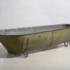 Antique galvanized steel metal bathtub (c.1920) #88