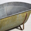 Antique galvanized steel metal bathtub (c.1920) #88