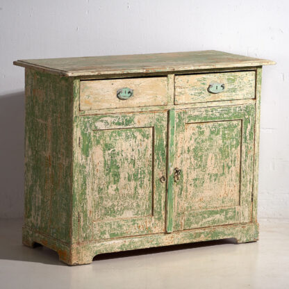 Ancienne commode de chambre à coucher dans les tons de vert (c.1920) #8