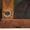 Antique orange trunk with drawings of little girls (c. 1920) #77