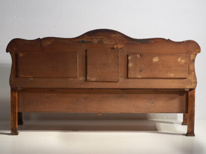 Ancien banc de rangement marron (c.1920) #40