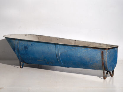 Antique navy blue metal bathtub (c.1920) #87