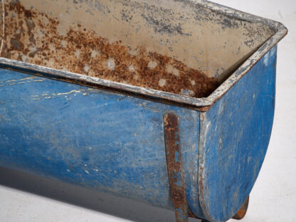 Antique navy blue metal bathtub (c.1920) #87