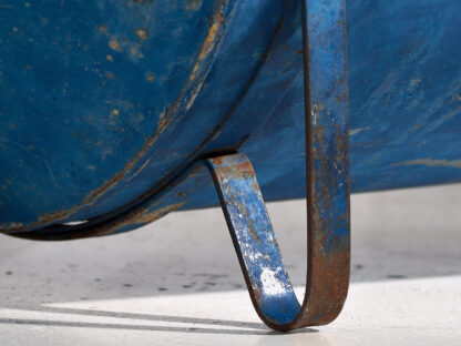 Antique navy blue metal bathtub (c.1920) #87