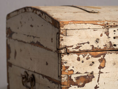 Antique white trunk with domed lid (c.1920).